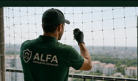 ALFA Güvenlik File Sistemleri profesyonel montaj ekibi